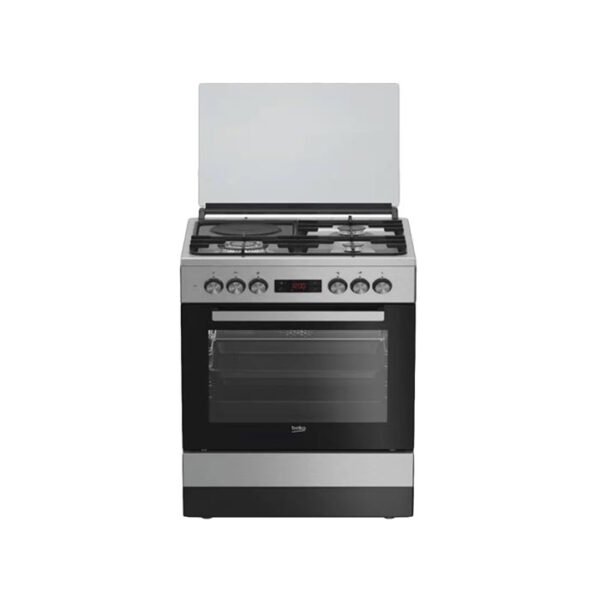 BEKO COOKER 2 Gas burners,1 Wok burner + 1 Electric Hot Plate(FSM63330DXDSL)